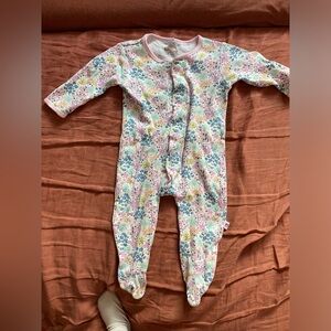 Emc magnetic footie floral 3-6m